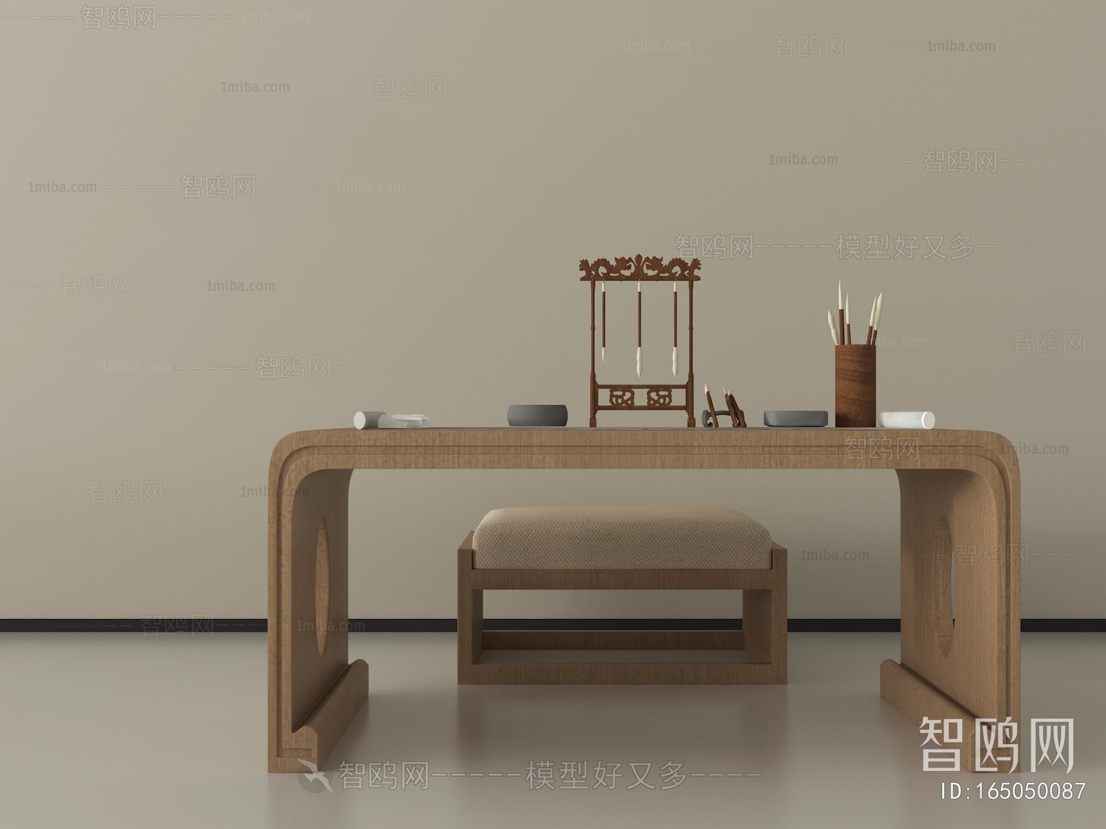 New Chinese Style Computer Desk And Chair