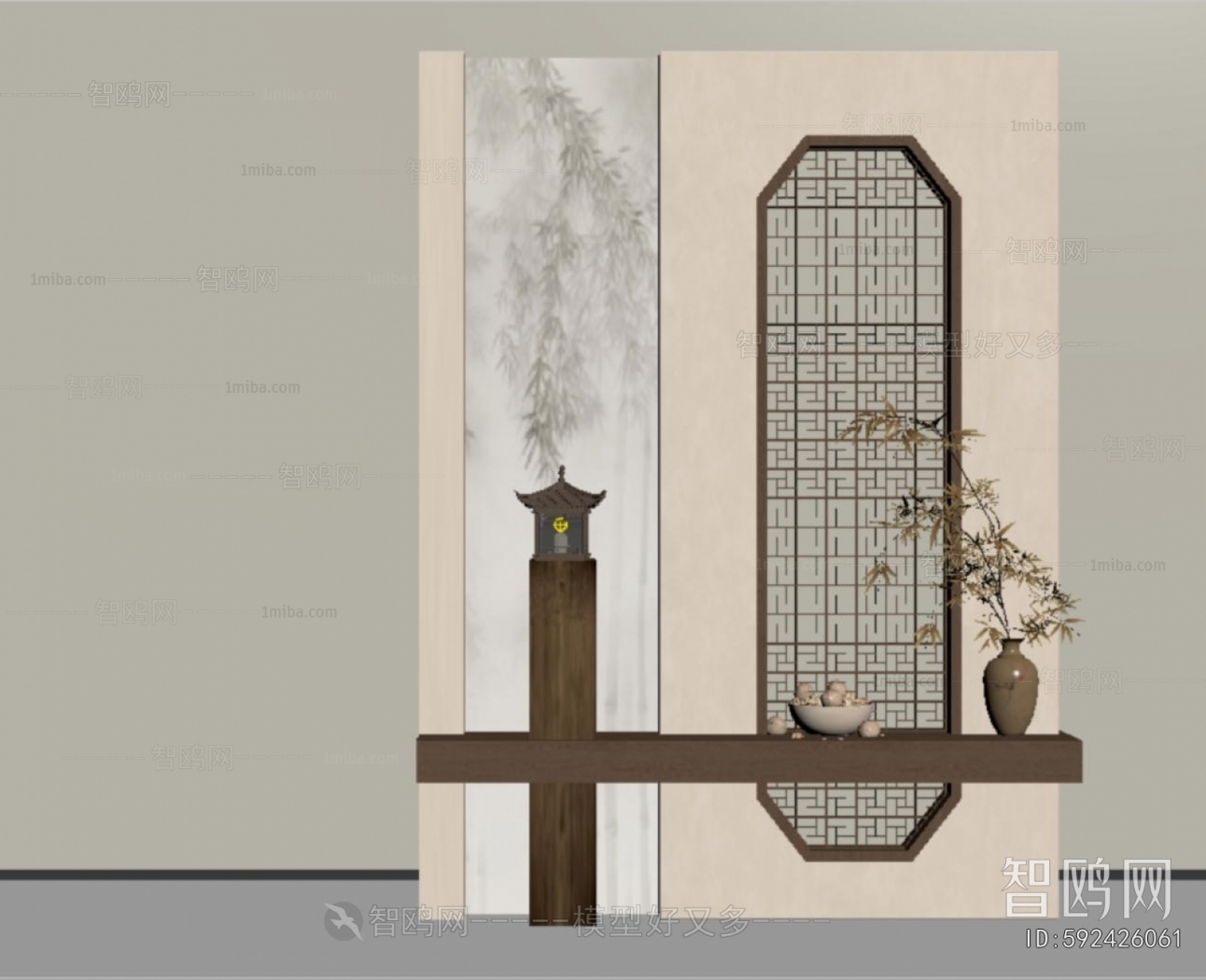 New Chinese Style Hallway