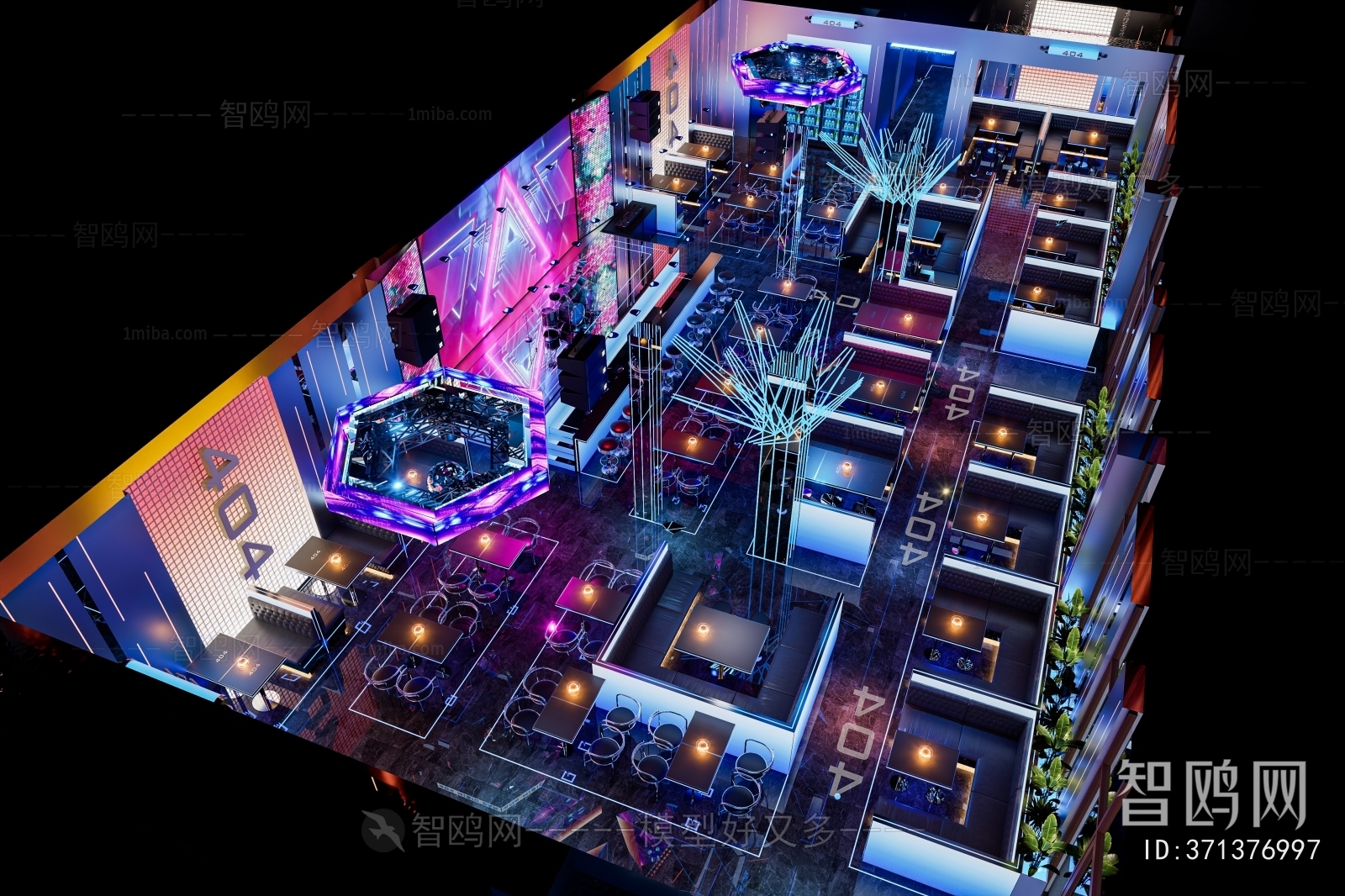 Modern Architectural Bird's-eye View Planning