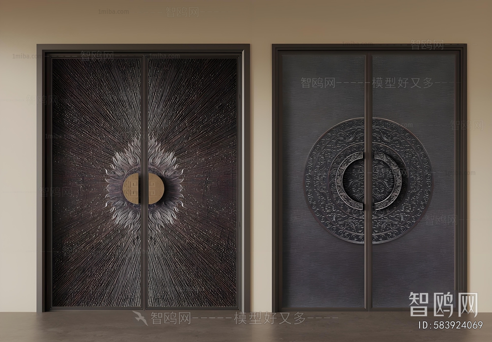 New Chinese Style Entrance Door