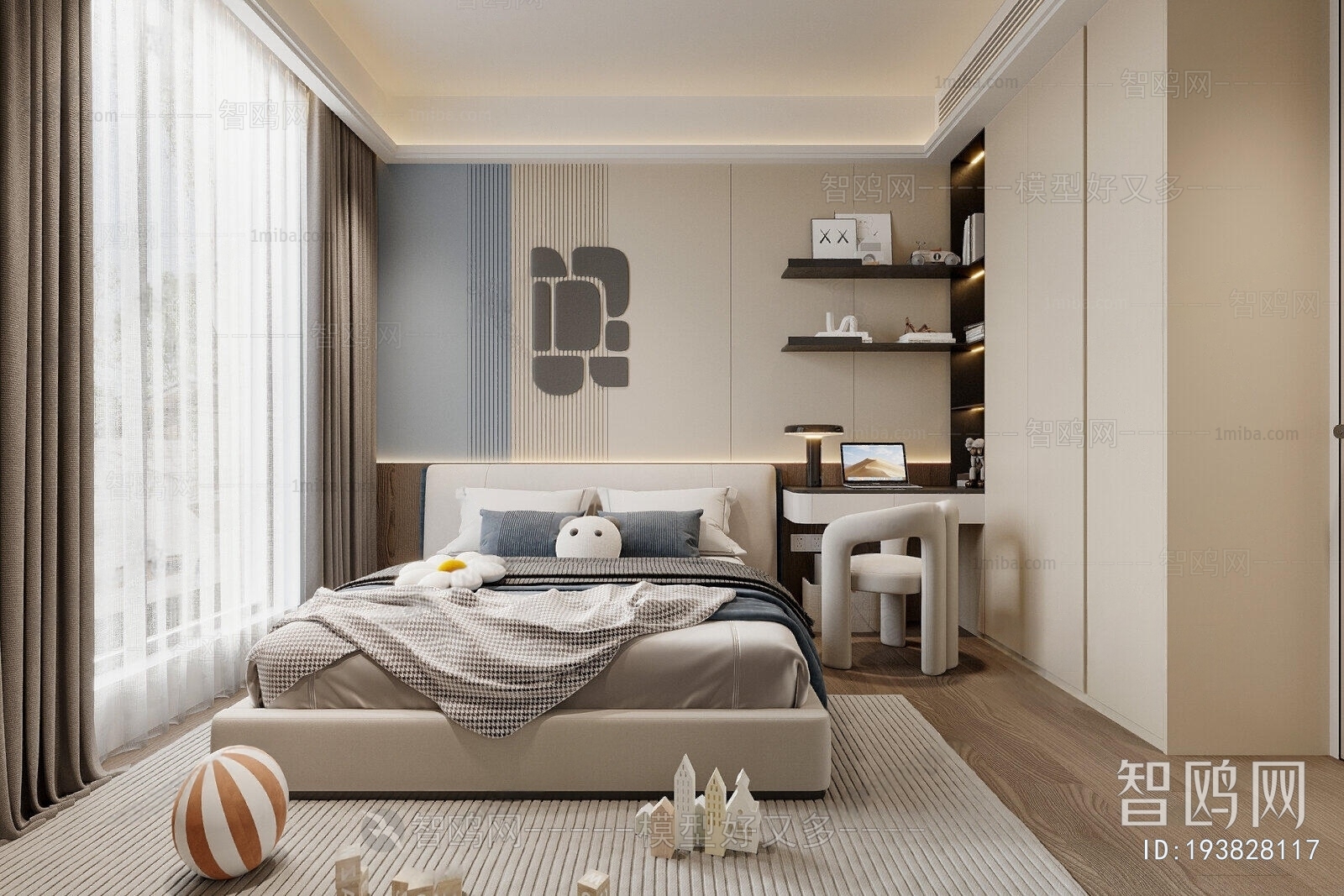 Modern Boy's Room And Son's Room