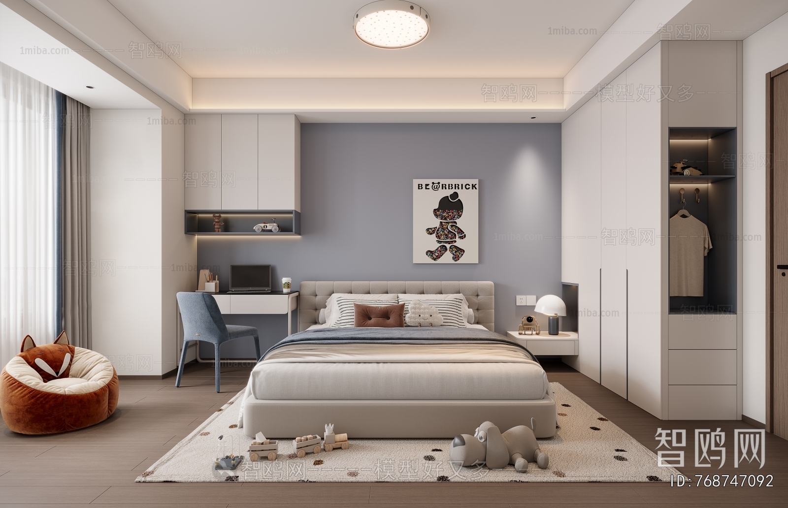 Modern Boy's Room And Son's Room