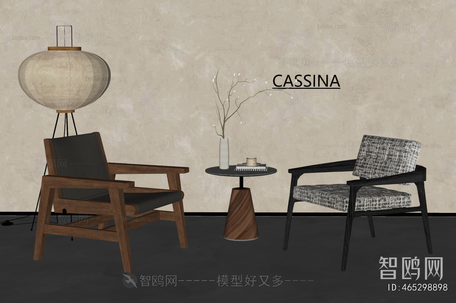 Wabi-sabi Style Leisure Table And Chair