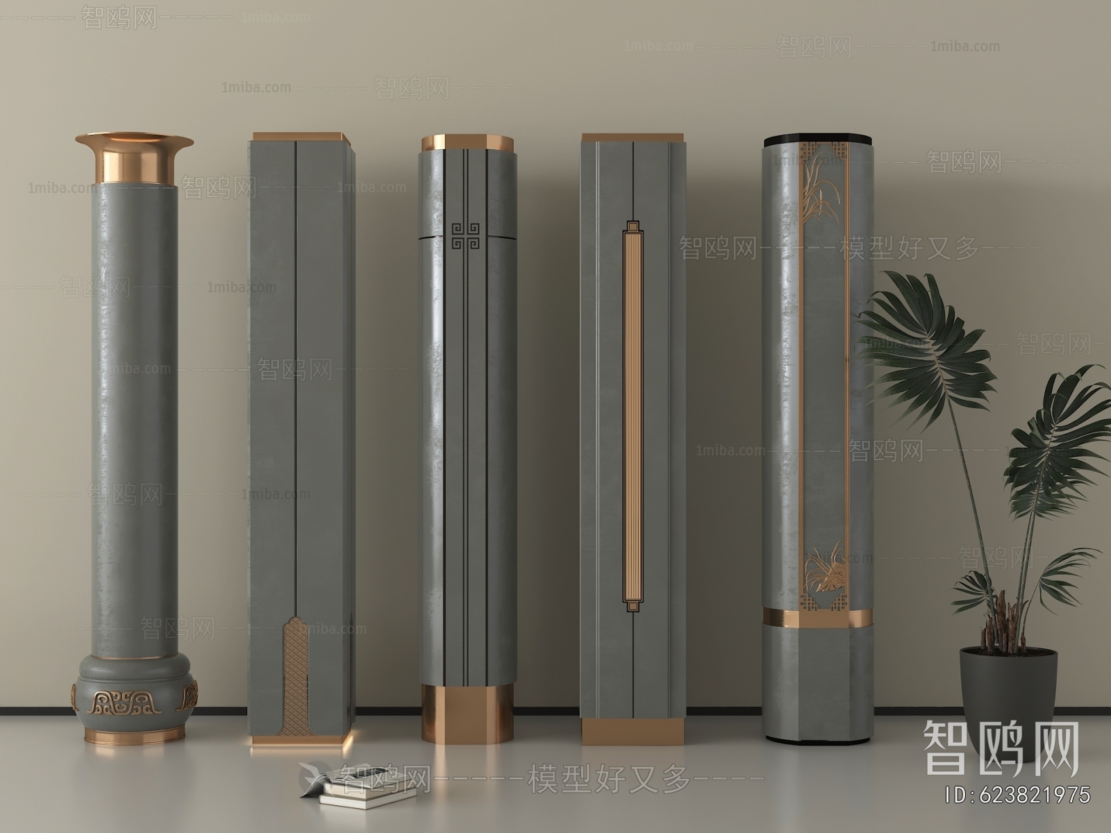 New Chinese Style Column