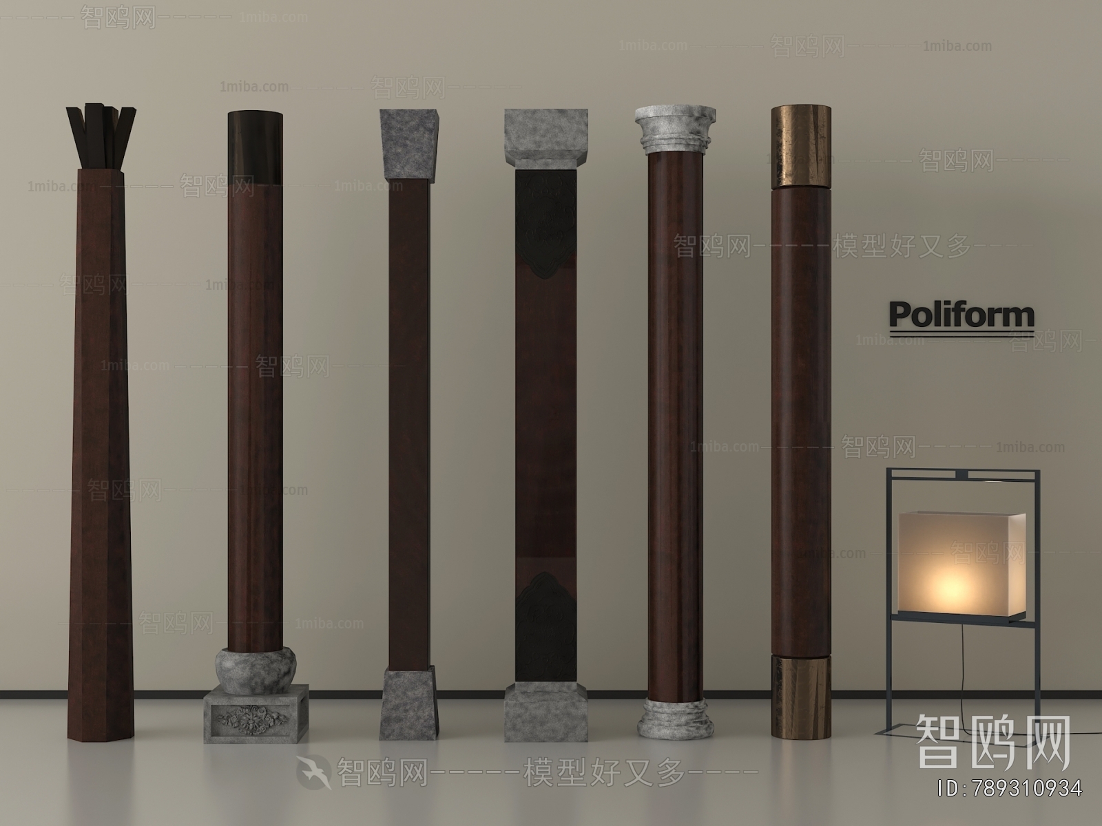 New Chinese Style Column