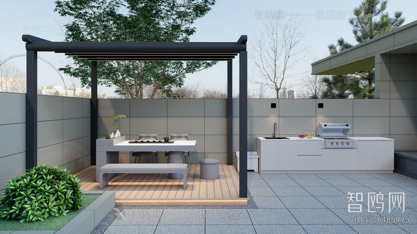 Modern Courtyard/landscape