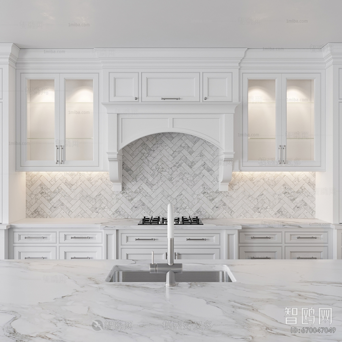 French Style Kitchen Cabinet