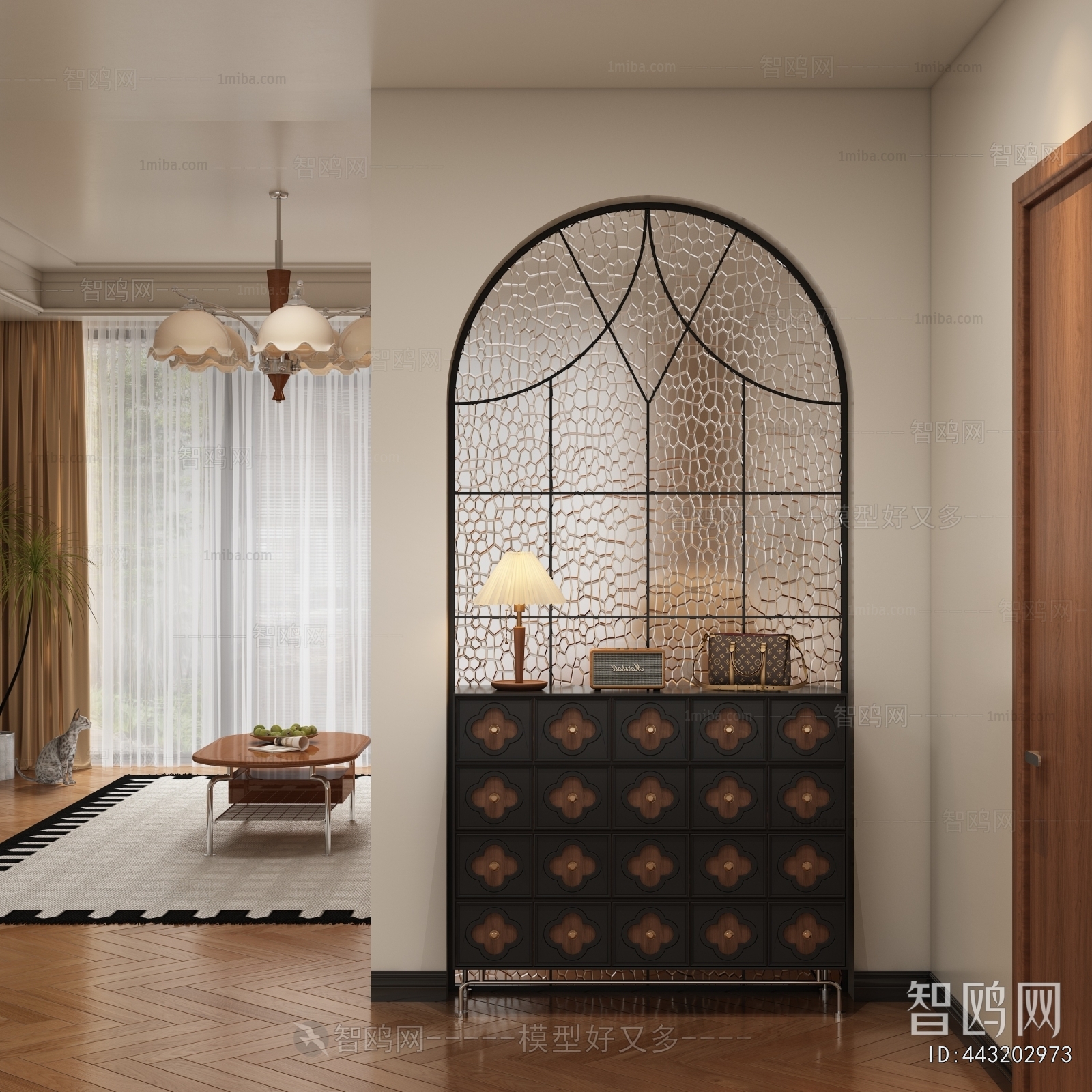 French Style Hallway