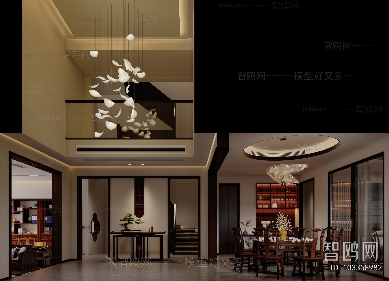 New Chinese Style Dining Room