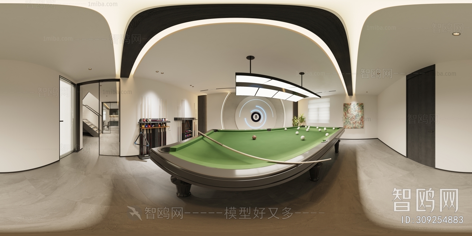 Modern Billiard Room