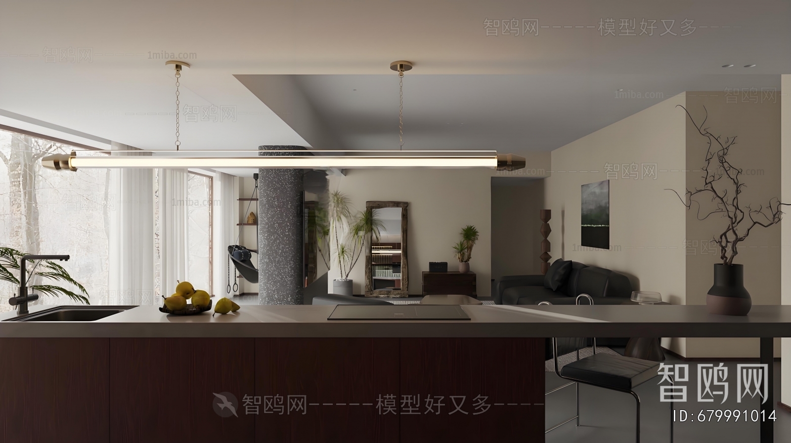 Wabi-sabi Style A Living Room