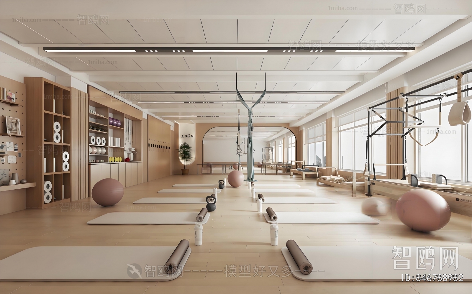 Modern Yoga Room