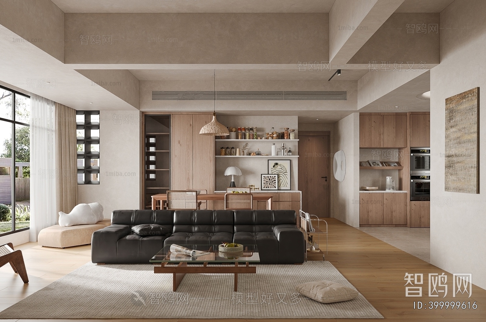 Wabi-sabi Style A Living Room