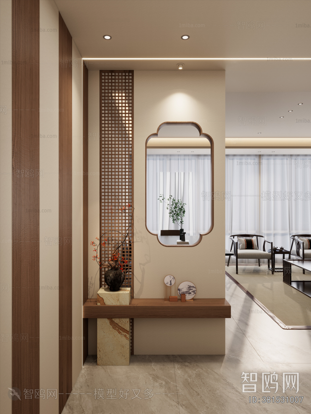 New Chinese Style Hallway