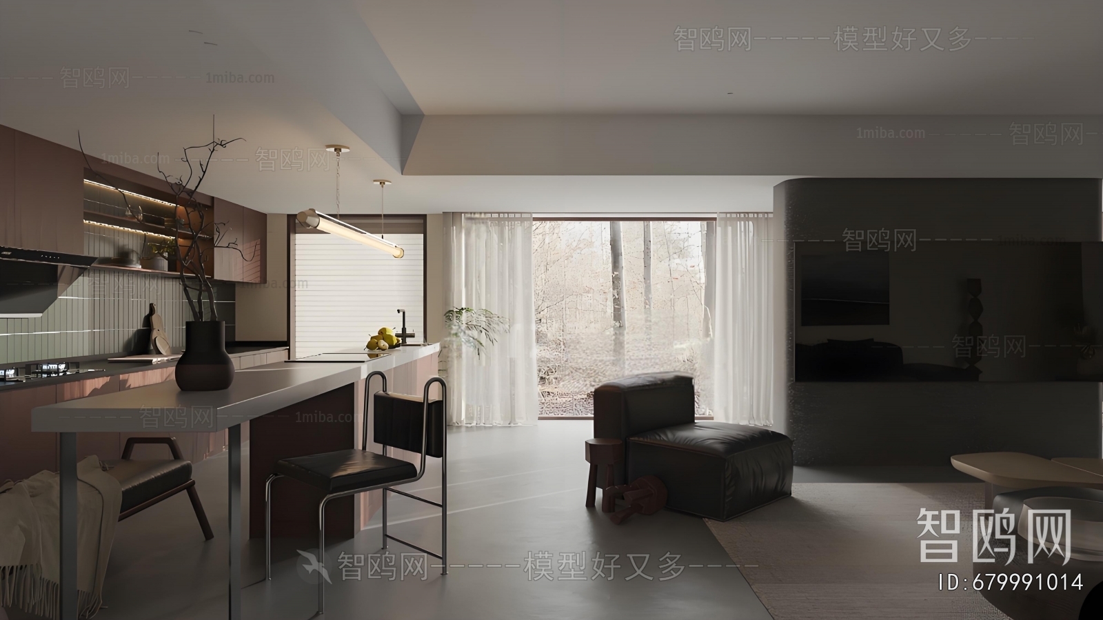 Wabi-sabi Style A Living Room