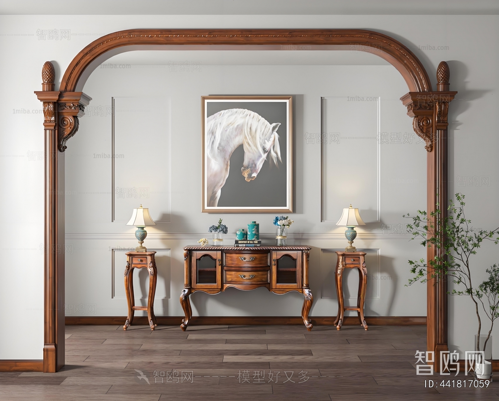 American Style Entrance Cabinet