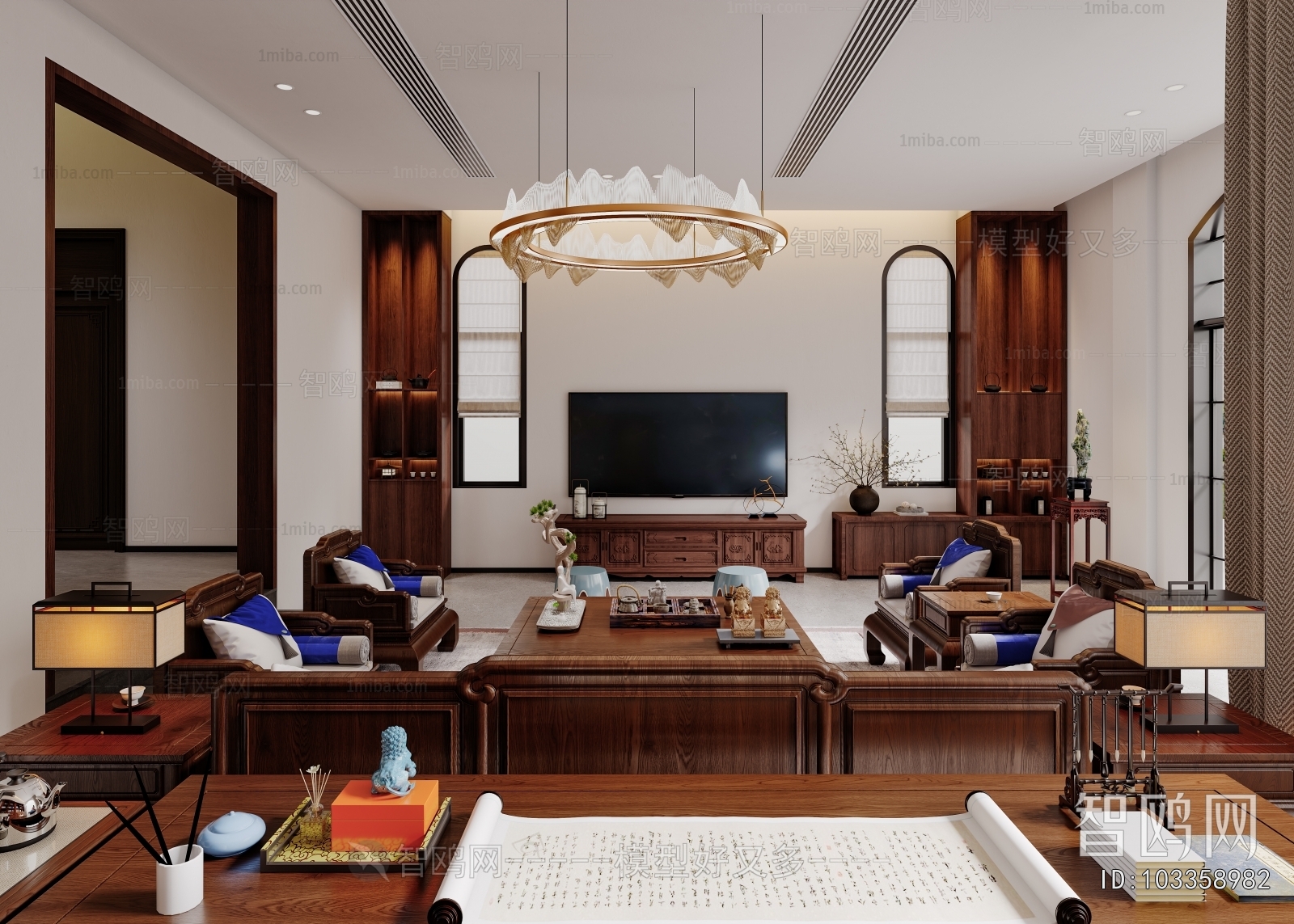 New Chinese Style Dining Room