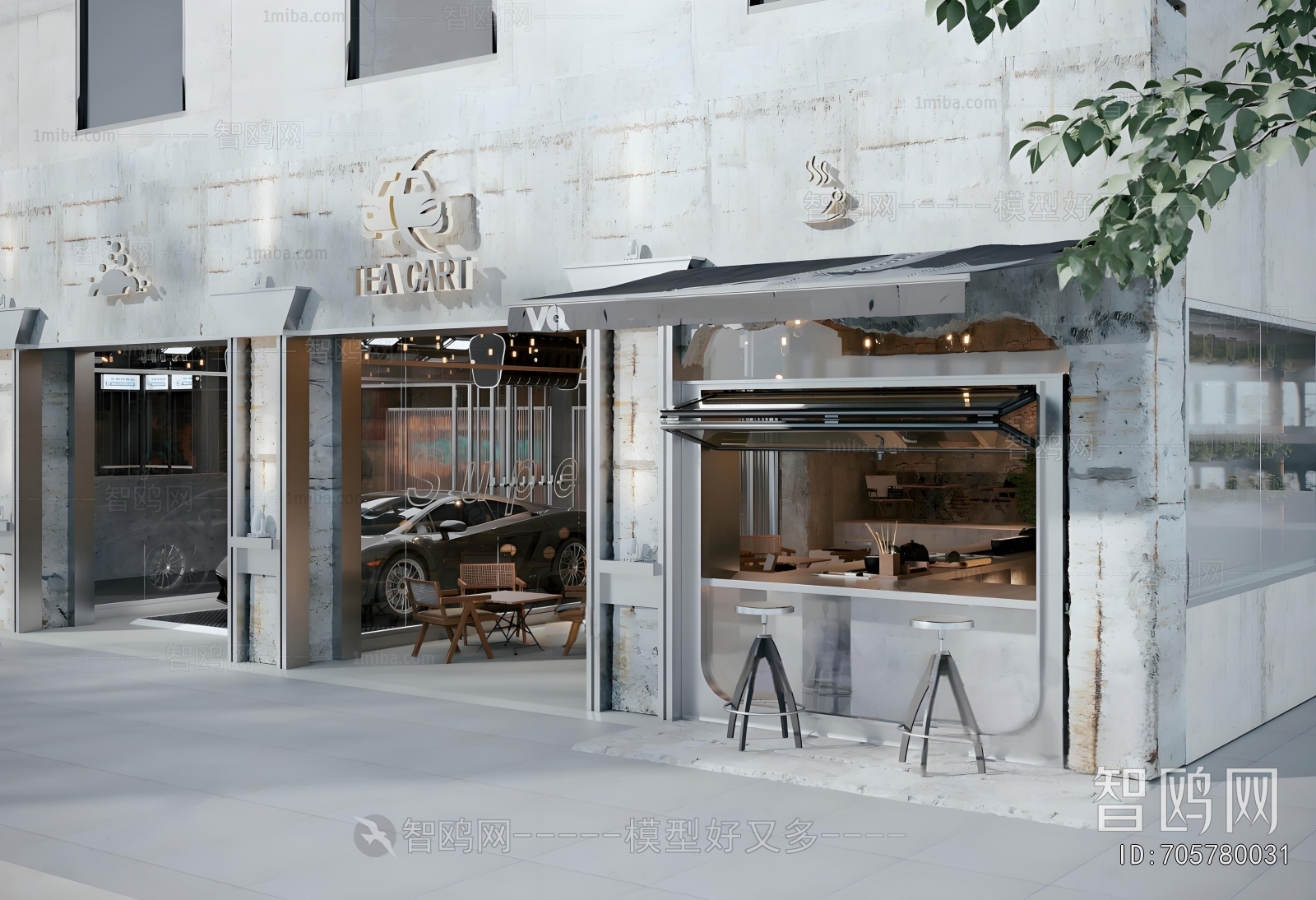 Industrial Style Milk Tea Shop