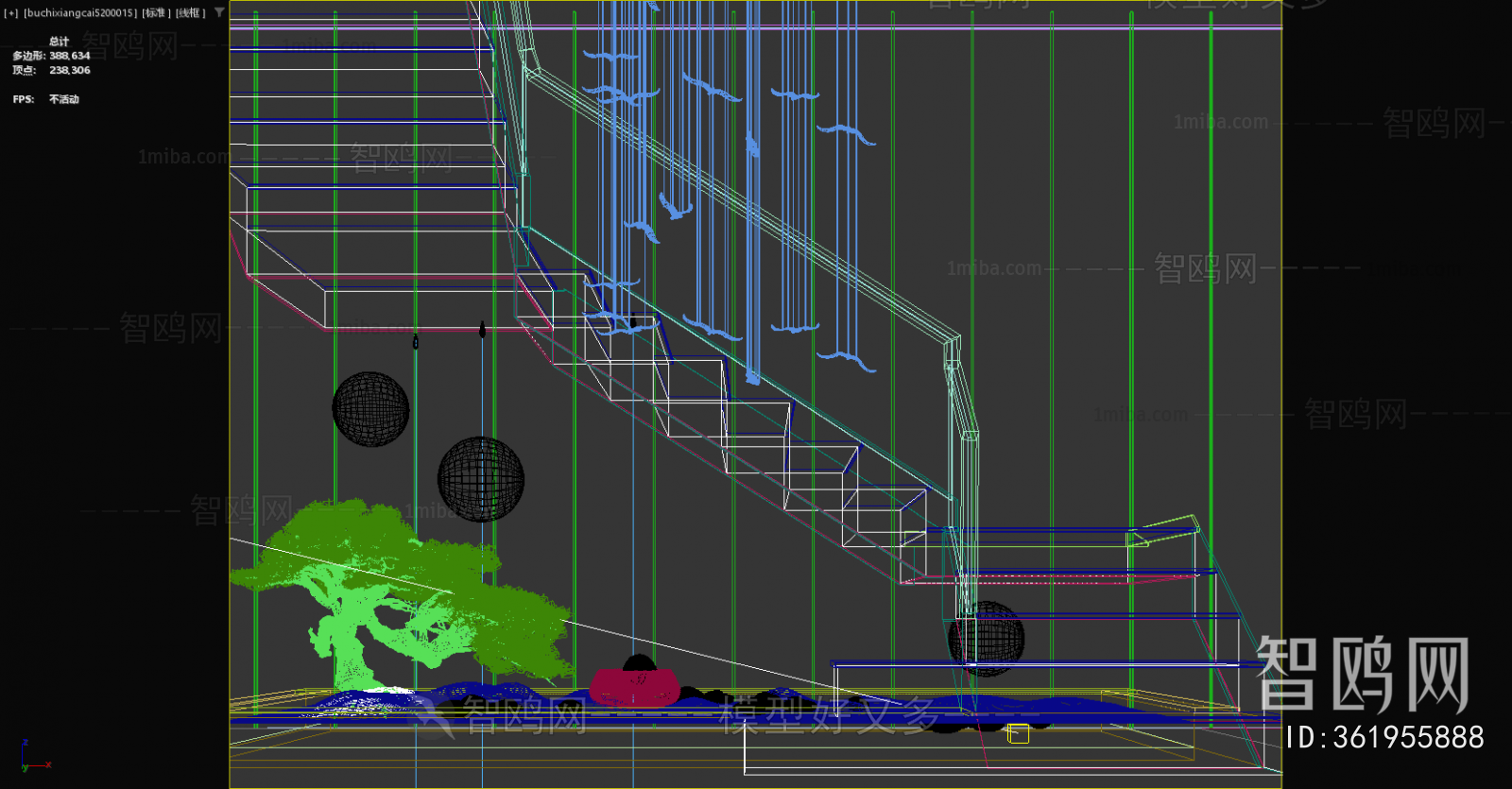 New Chinese Style Stairwell