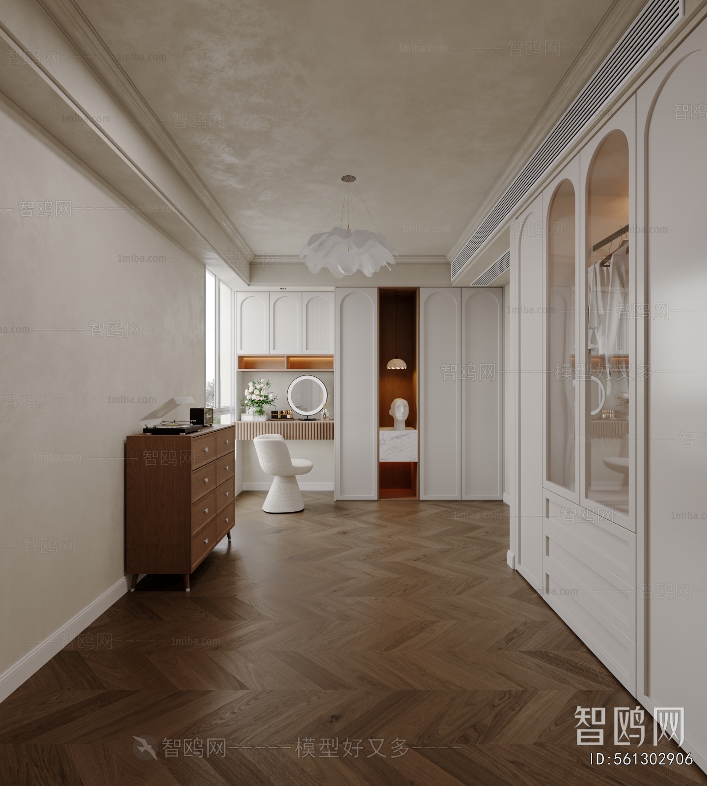 French Style Clothes Storage Area