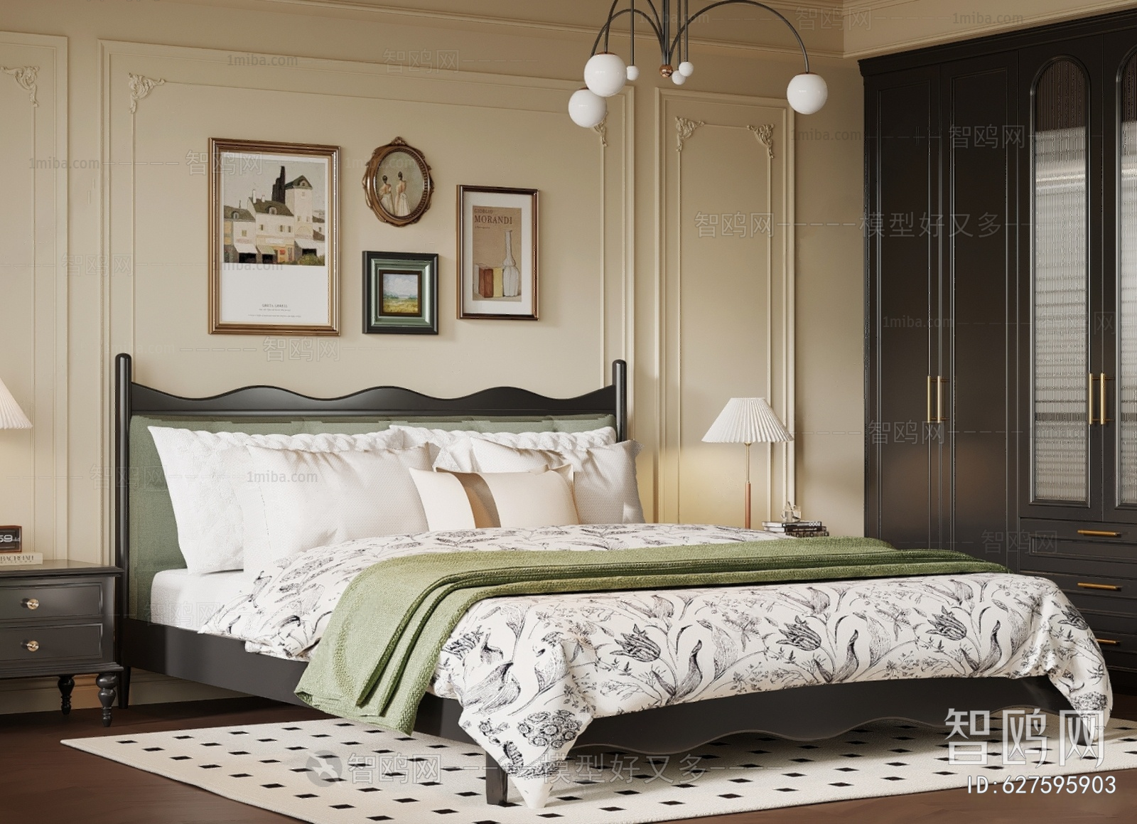 French Style Double Bed