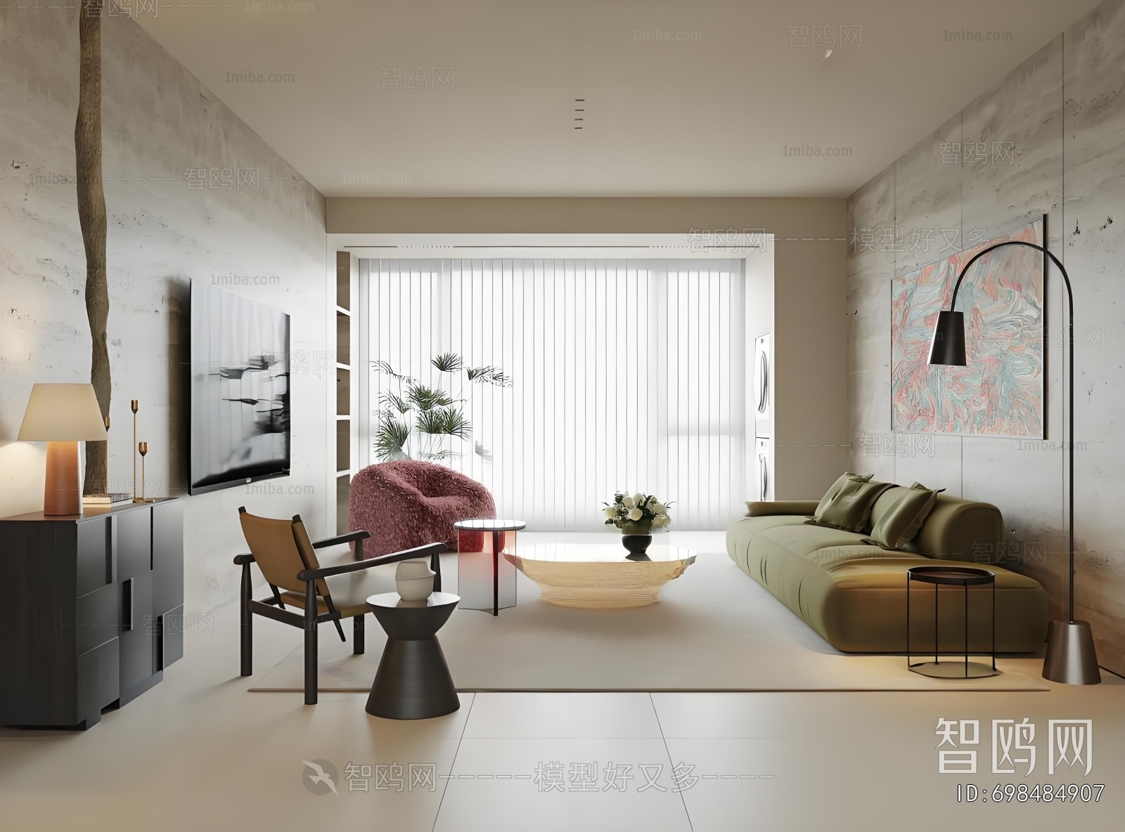 Wabi-sabi Style A Living Room