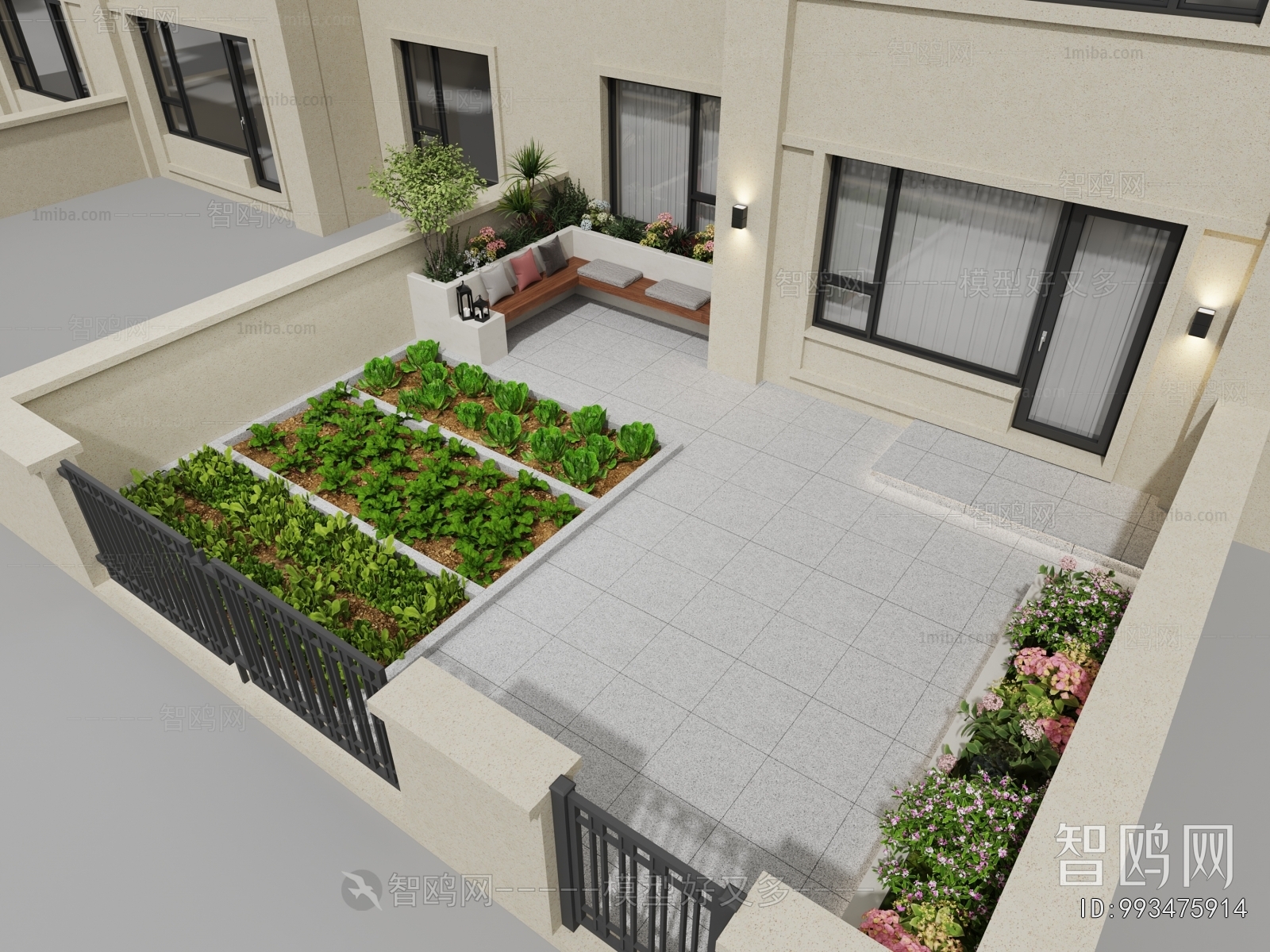 Modern Courtyard/landscape