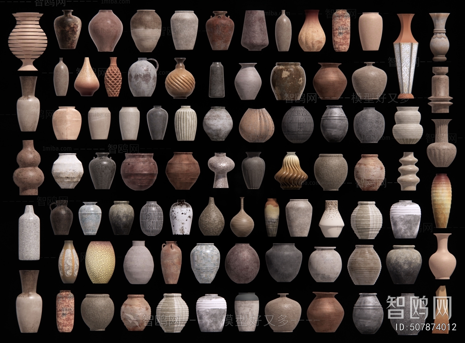 Wabi-sabi Style Clay Pot