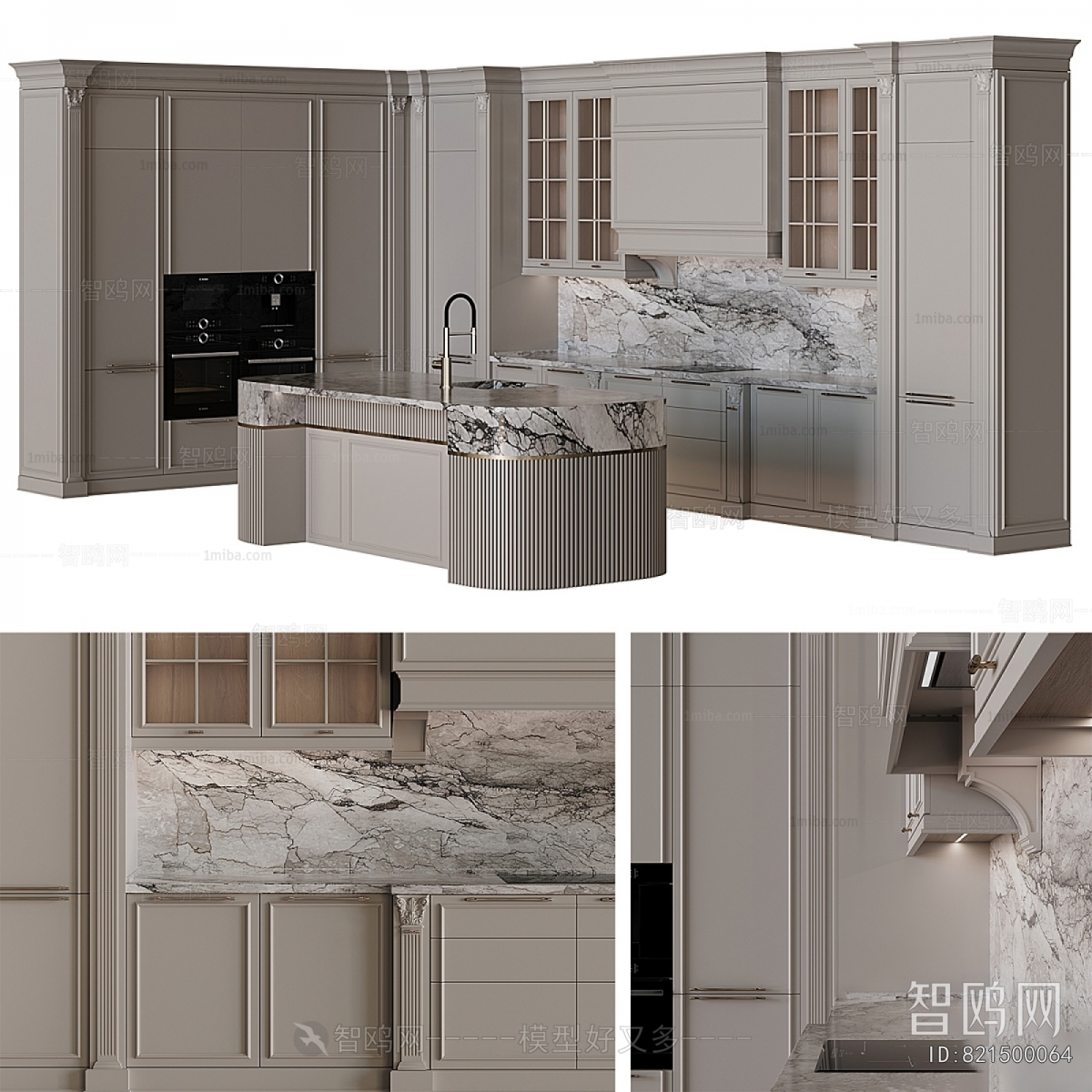European Style Kitchen Cabinet