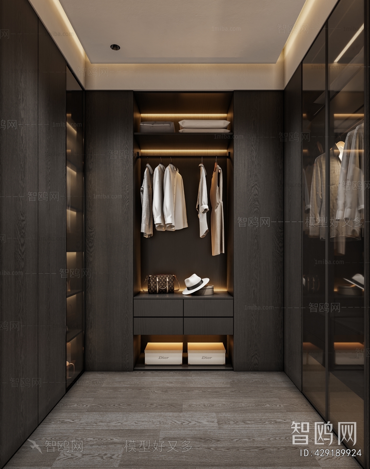 Modern Clothes Storage Area
