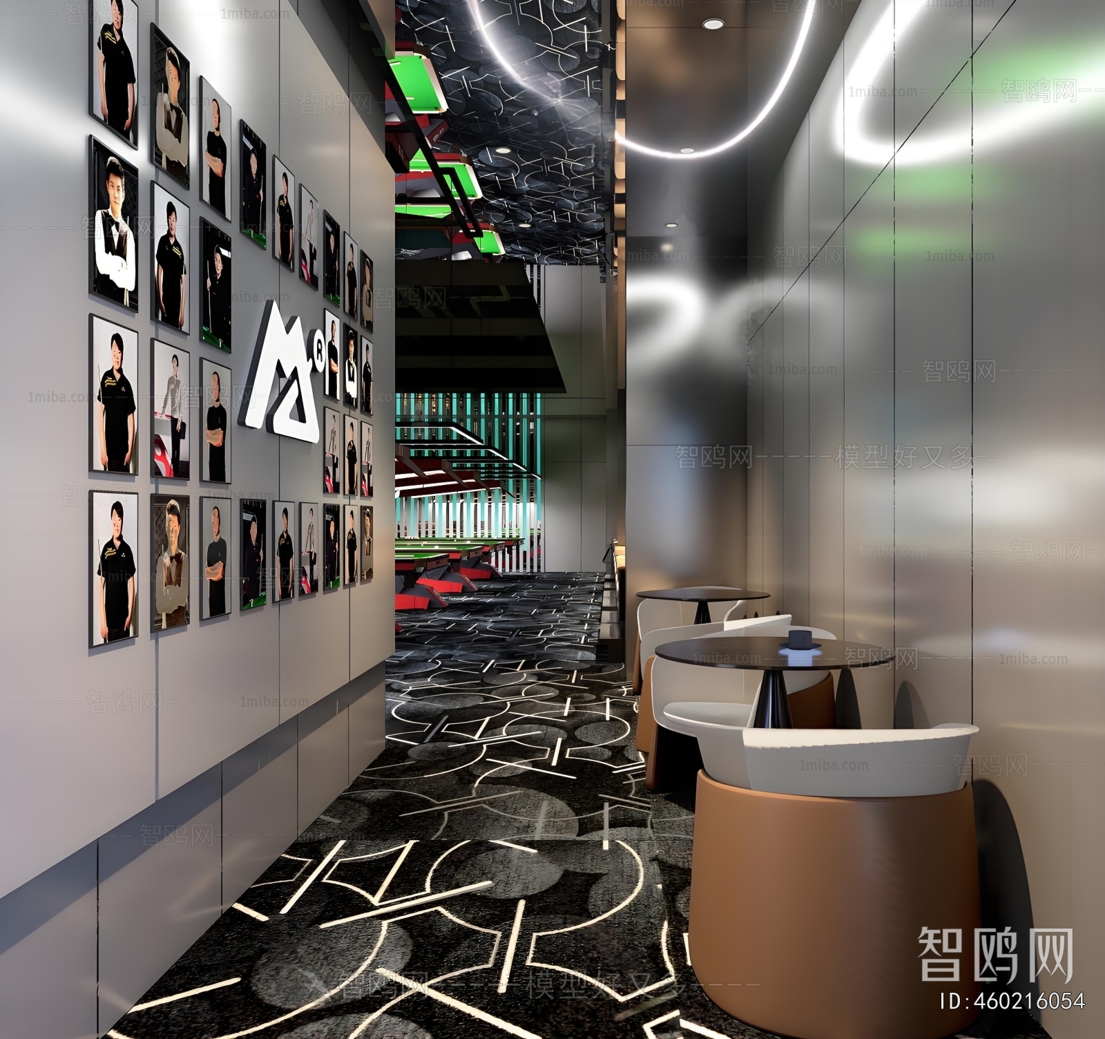 Modern Billiard Room