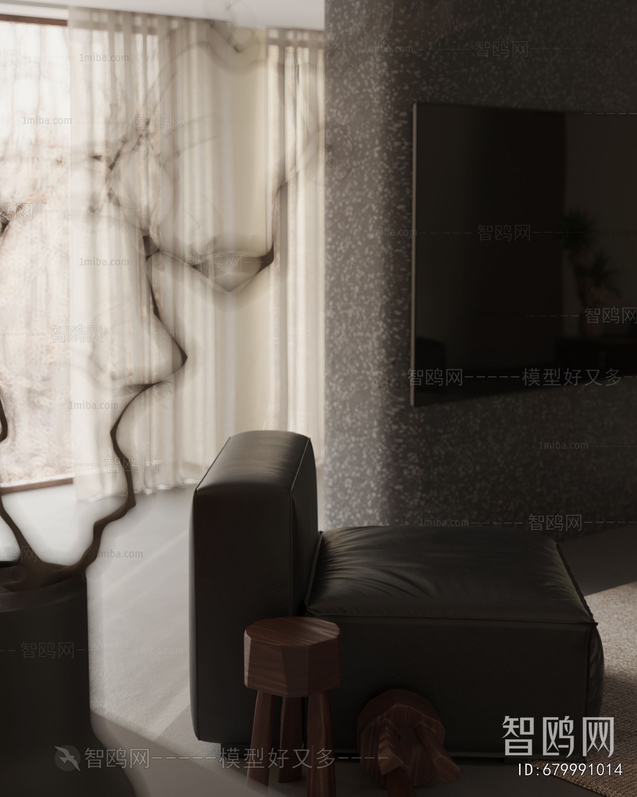 Wabi-sabi Style A Living Room