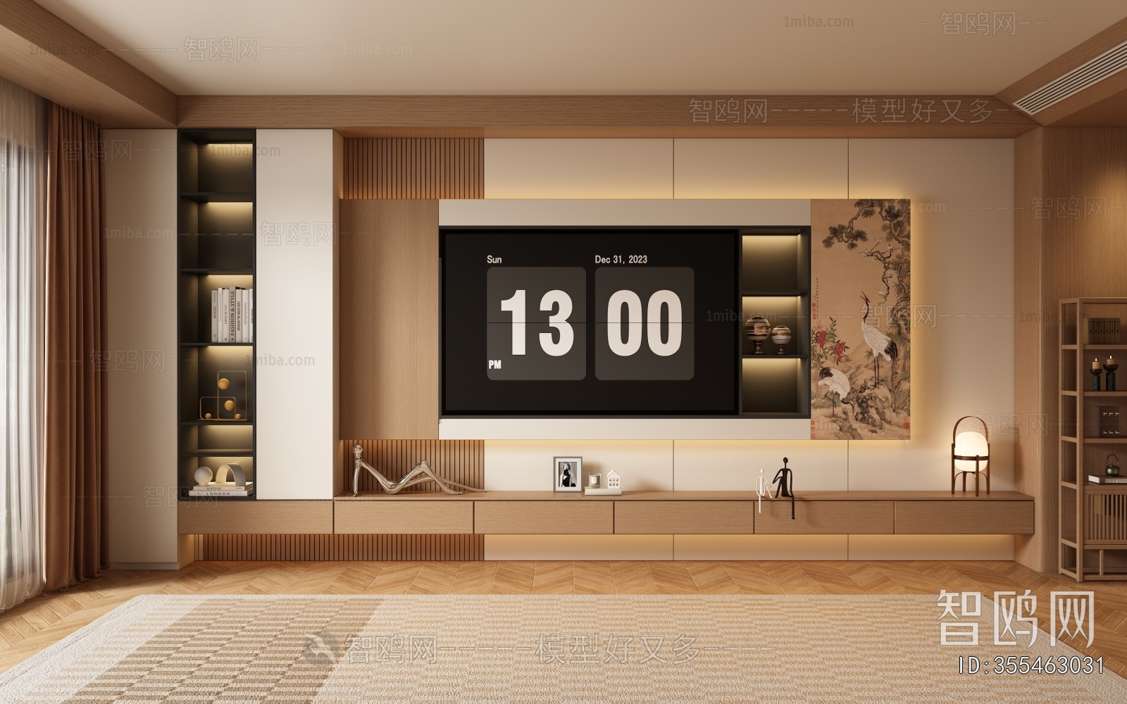 New Chinese Style TV Wall