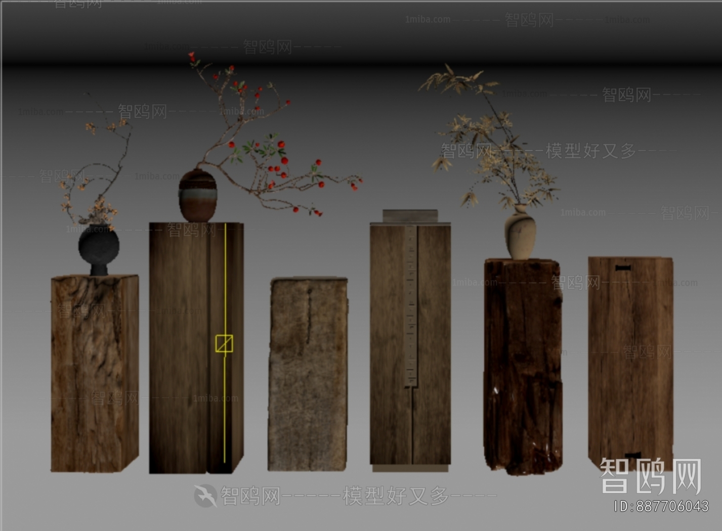 Wabi-sabi Style Dried Branch