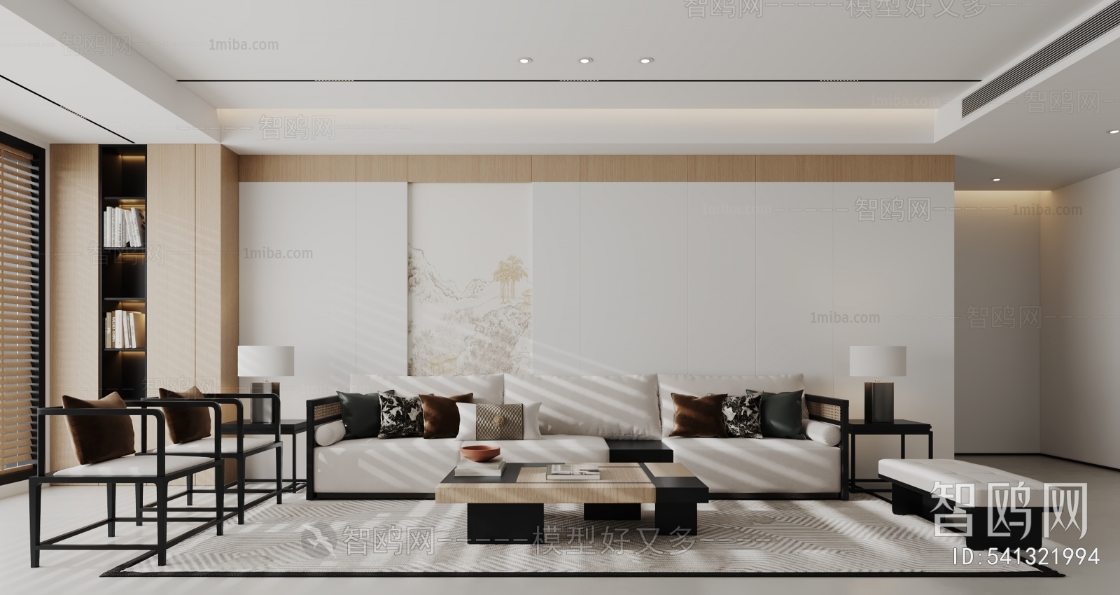 New Chinese Style A Living Room