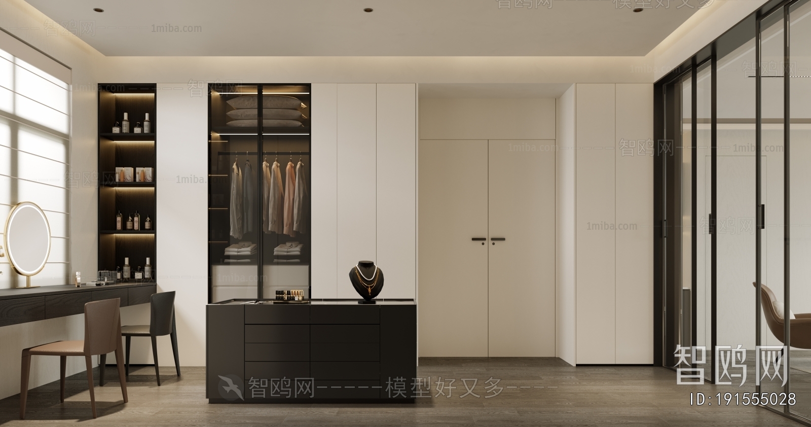 Modern Clothes Storage Area