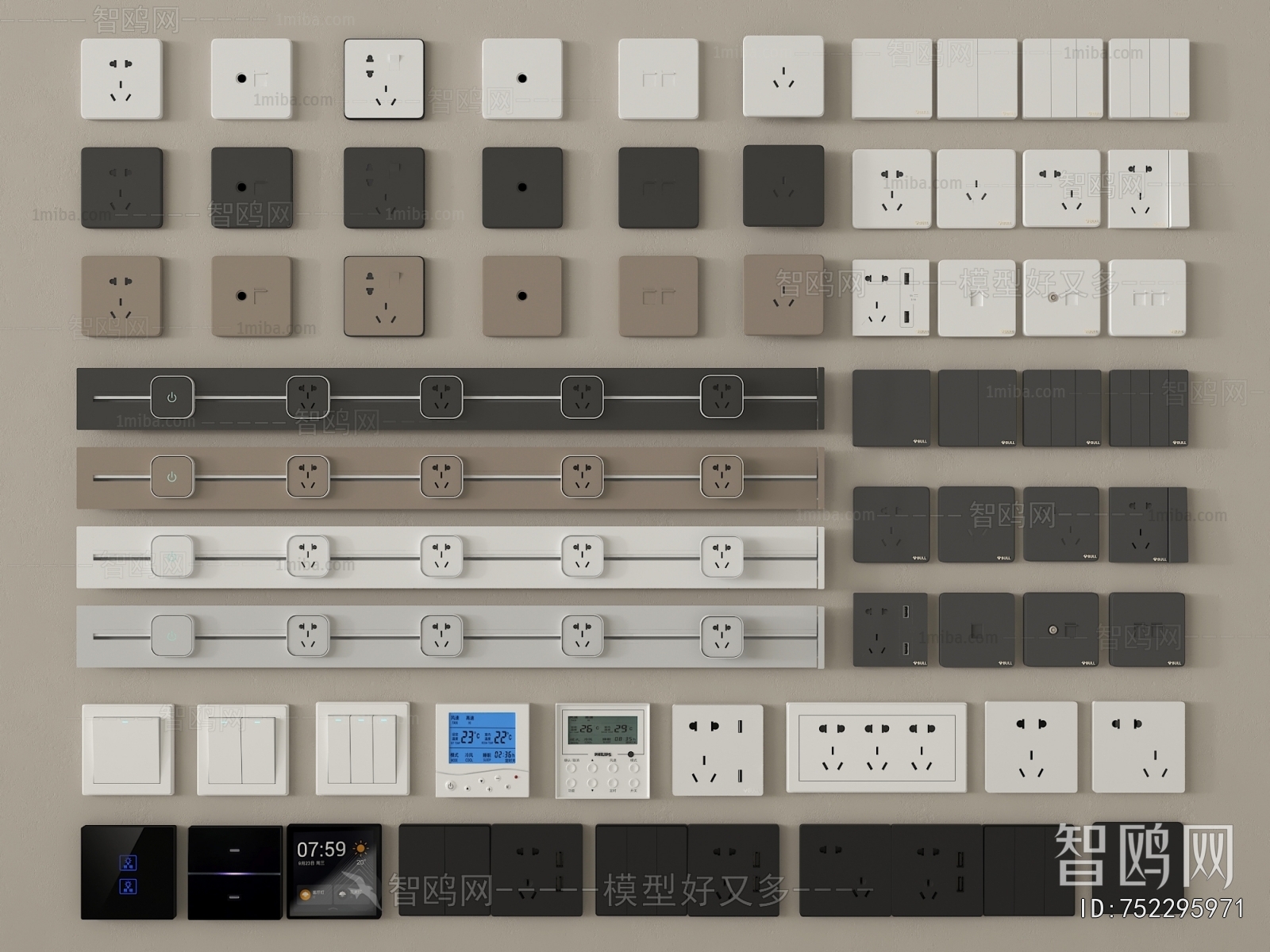 Modern Switch Socket Panel
