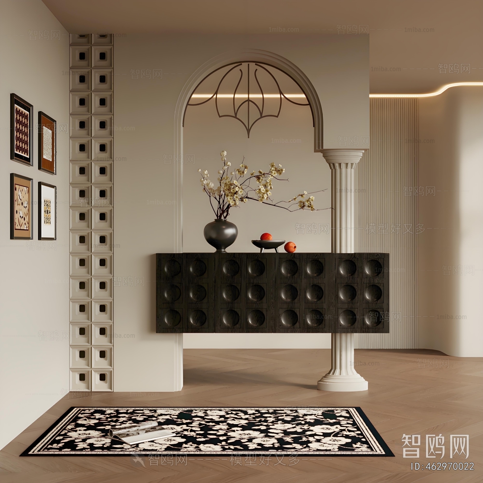 French Style Hallway