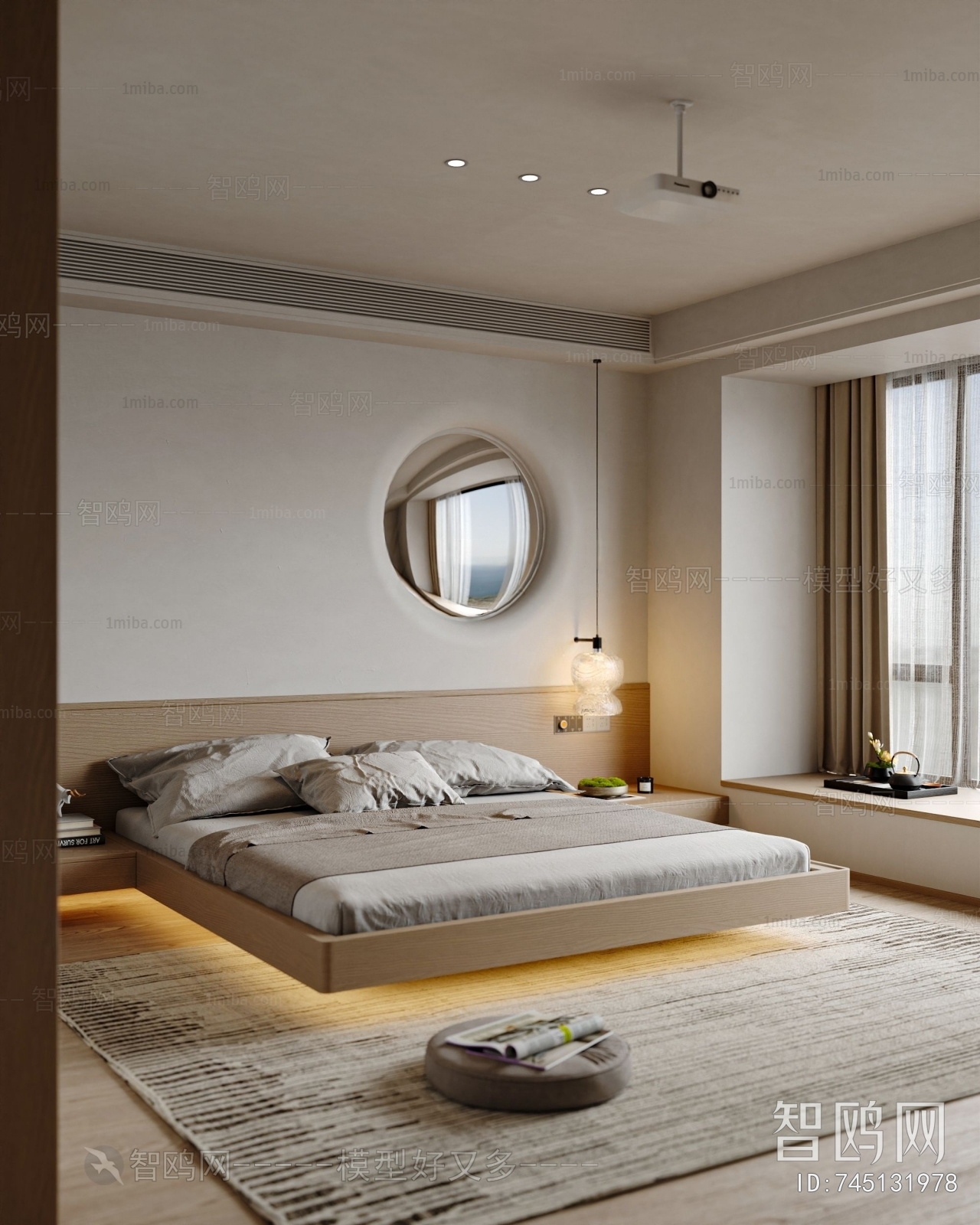 Wabi-sabi Style Bedroom