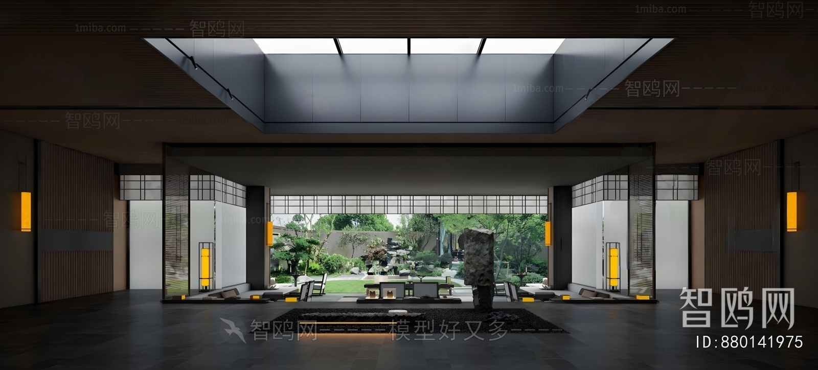 New Chinese Style Real Estate Sales Office