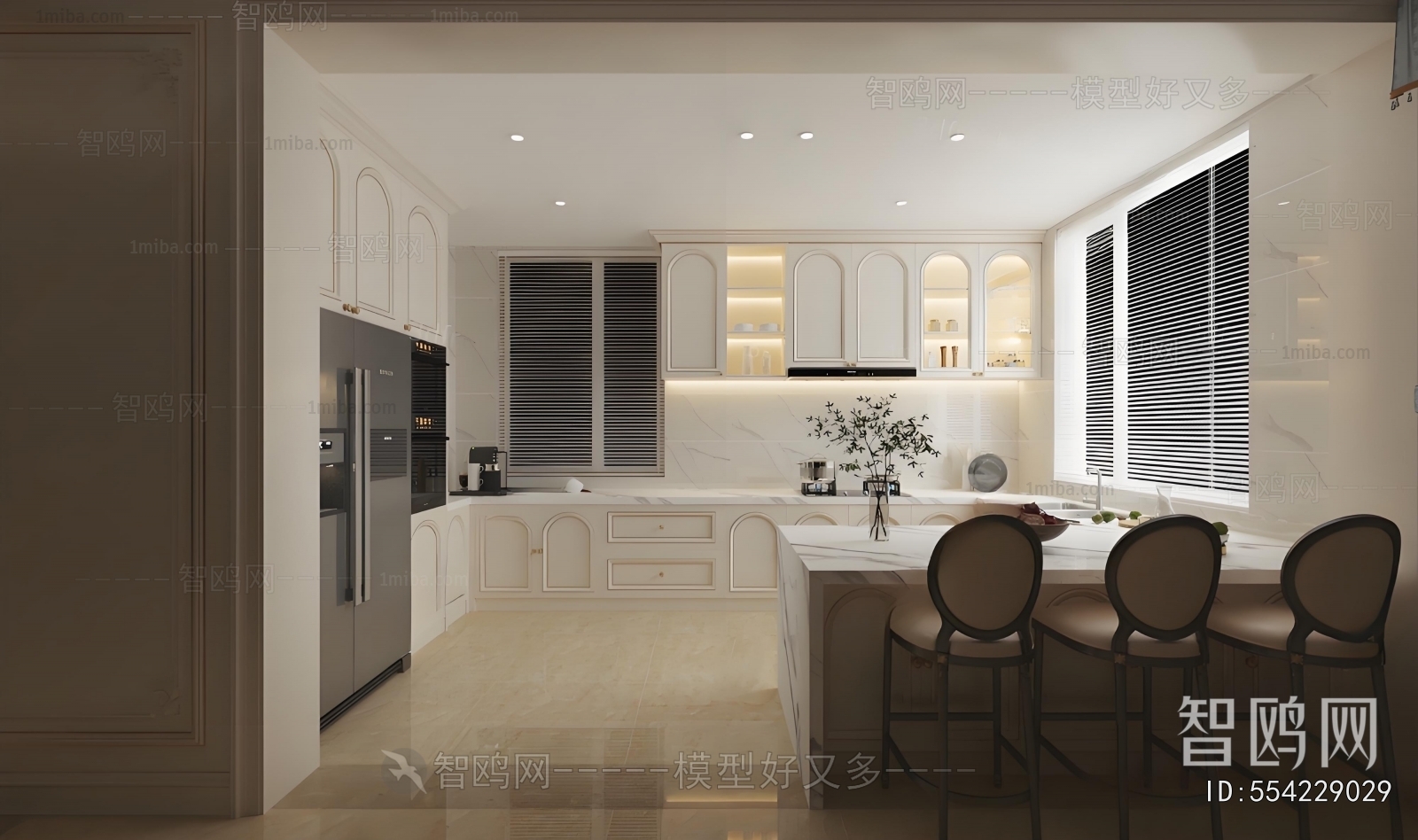 French Style Open Kitchen