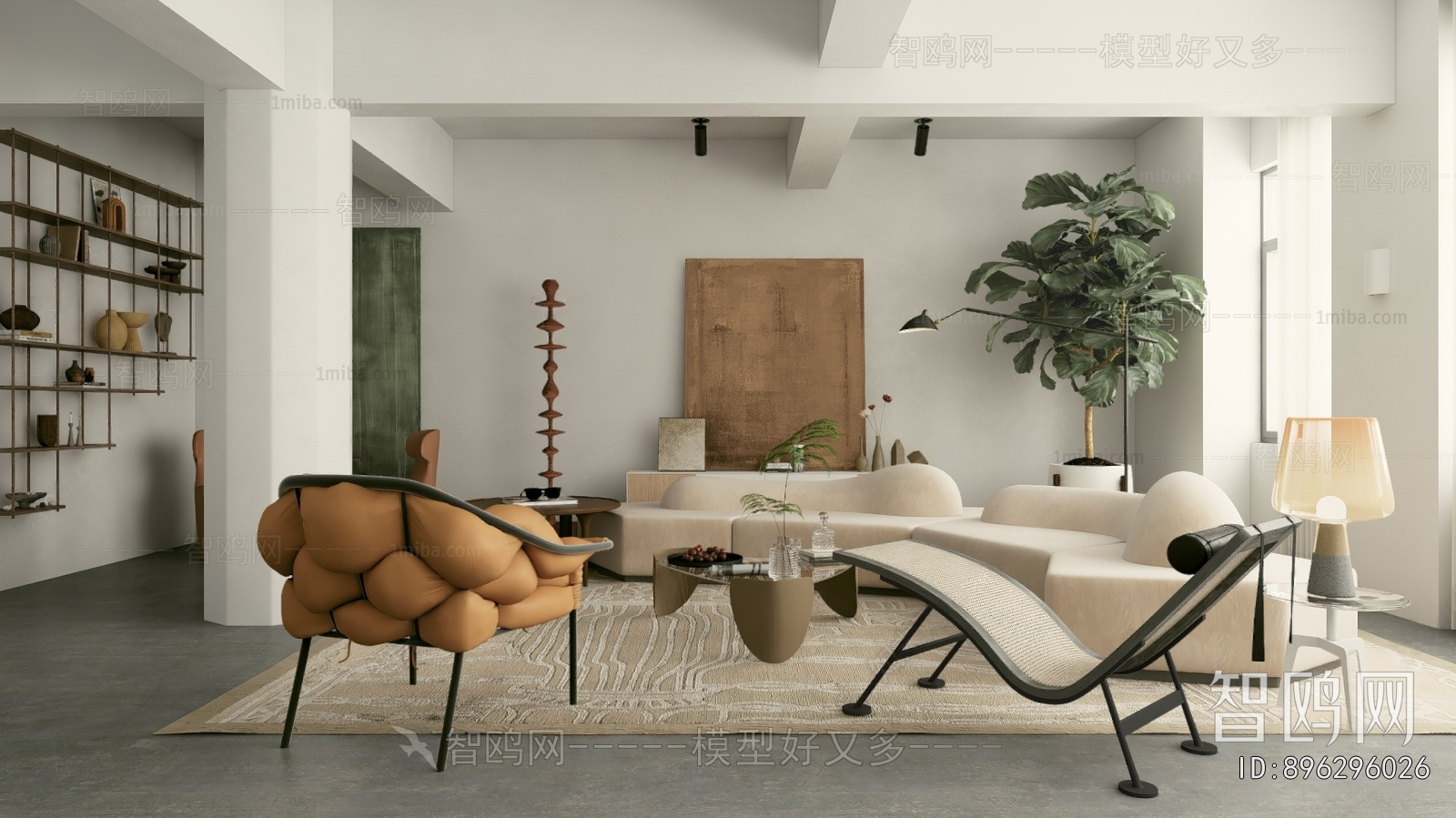 Wabi-sabi Style A Living Room