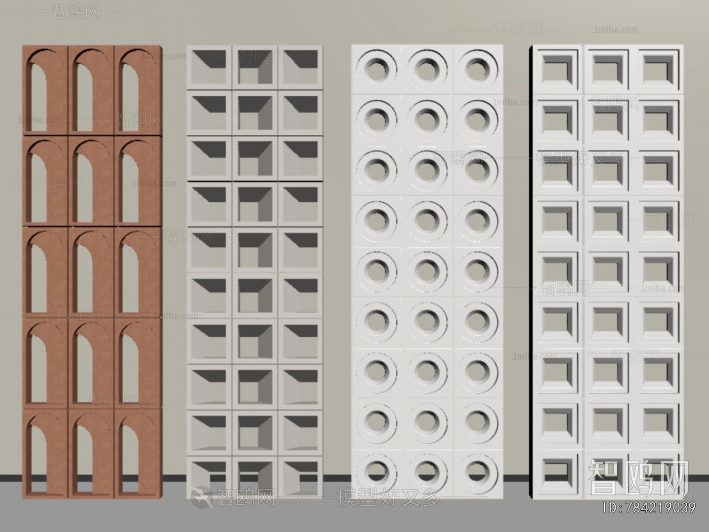 Modern Cement Brick Screen Partition