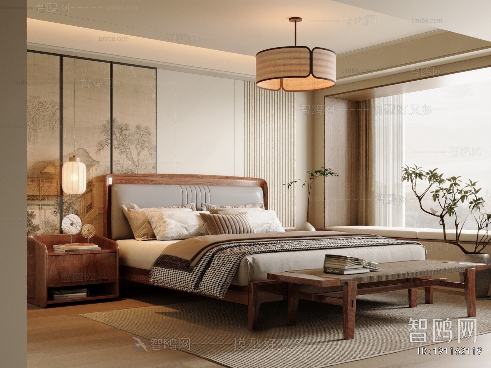 New Chinese Style Bedroom
