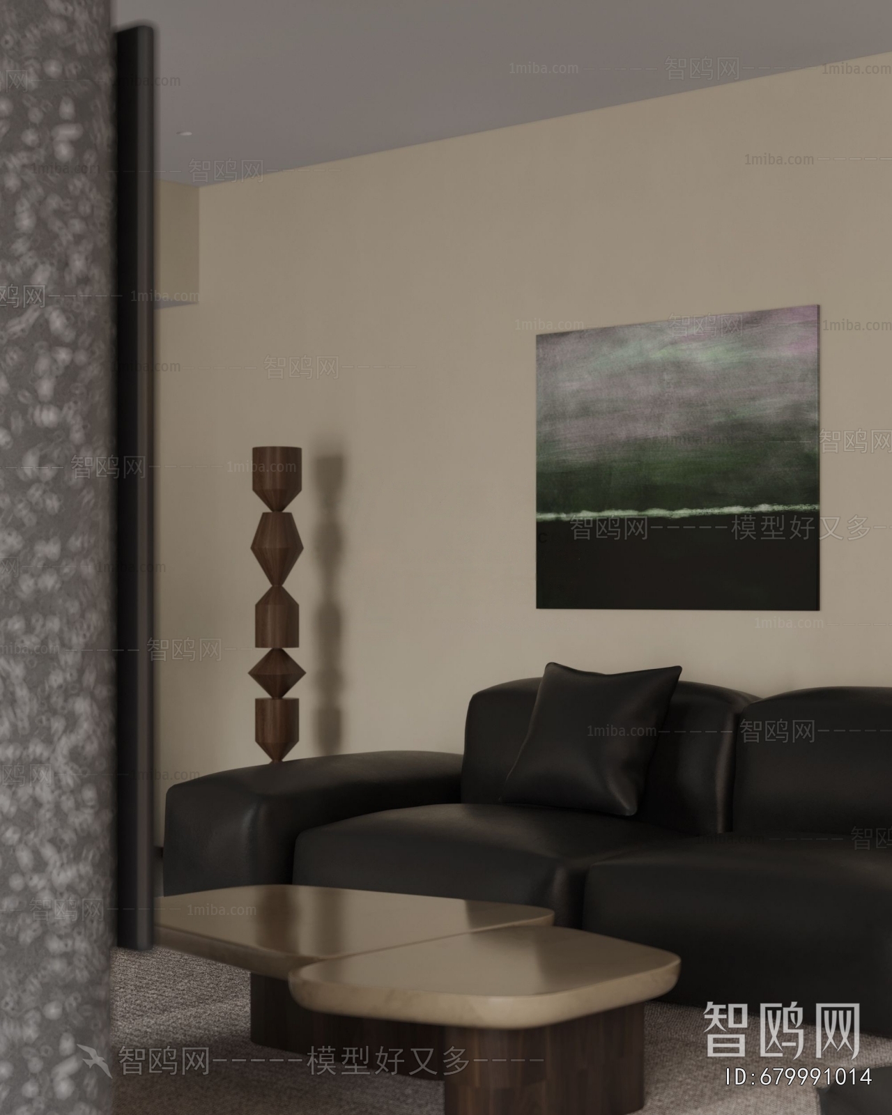 Wabi-sabi Style A Living Room