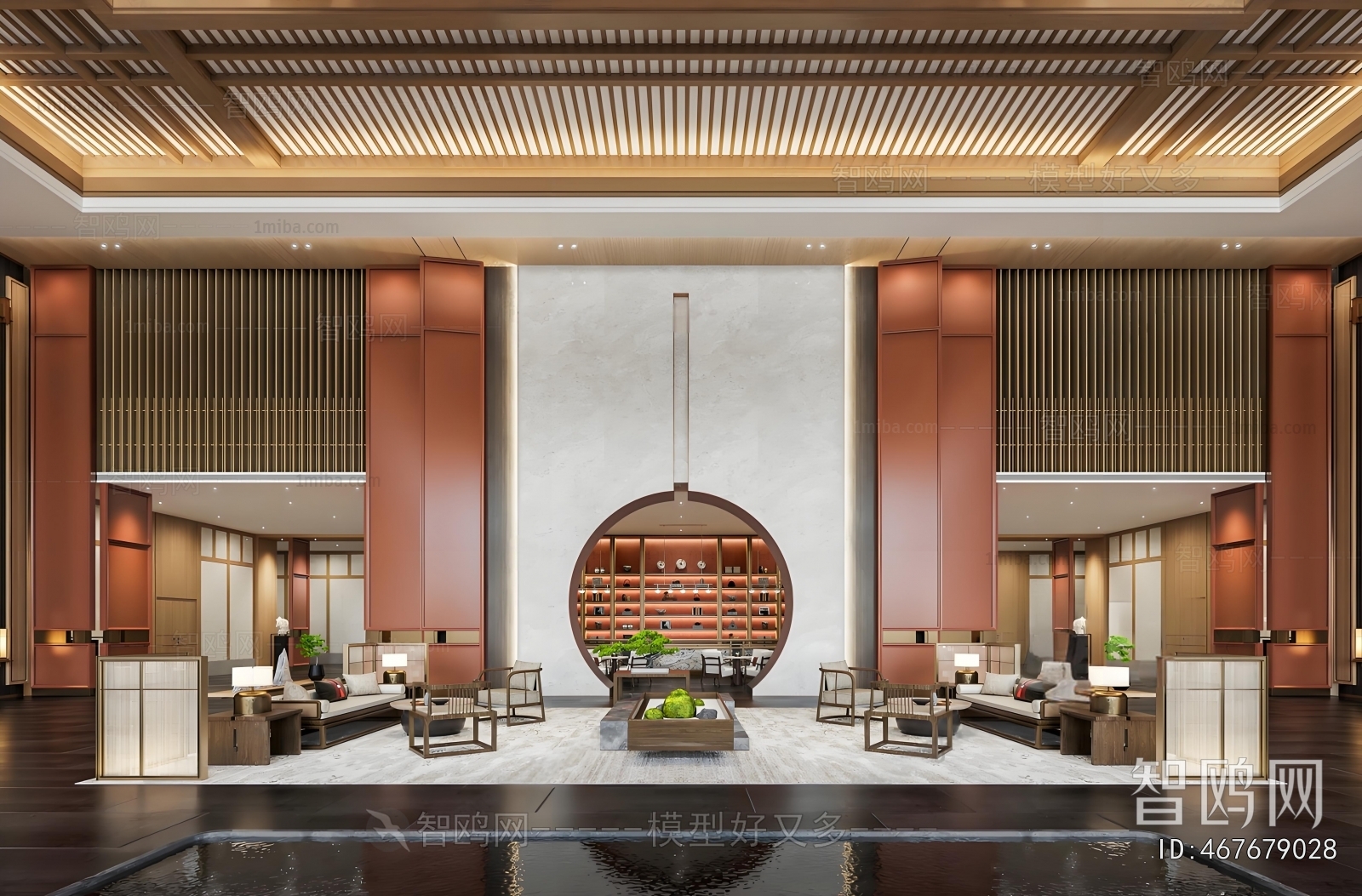 New Chinese Style Reception Area