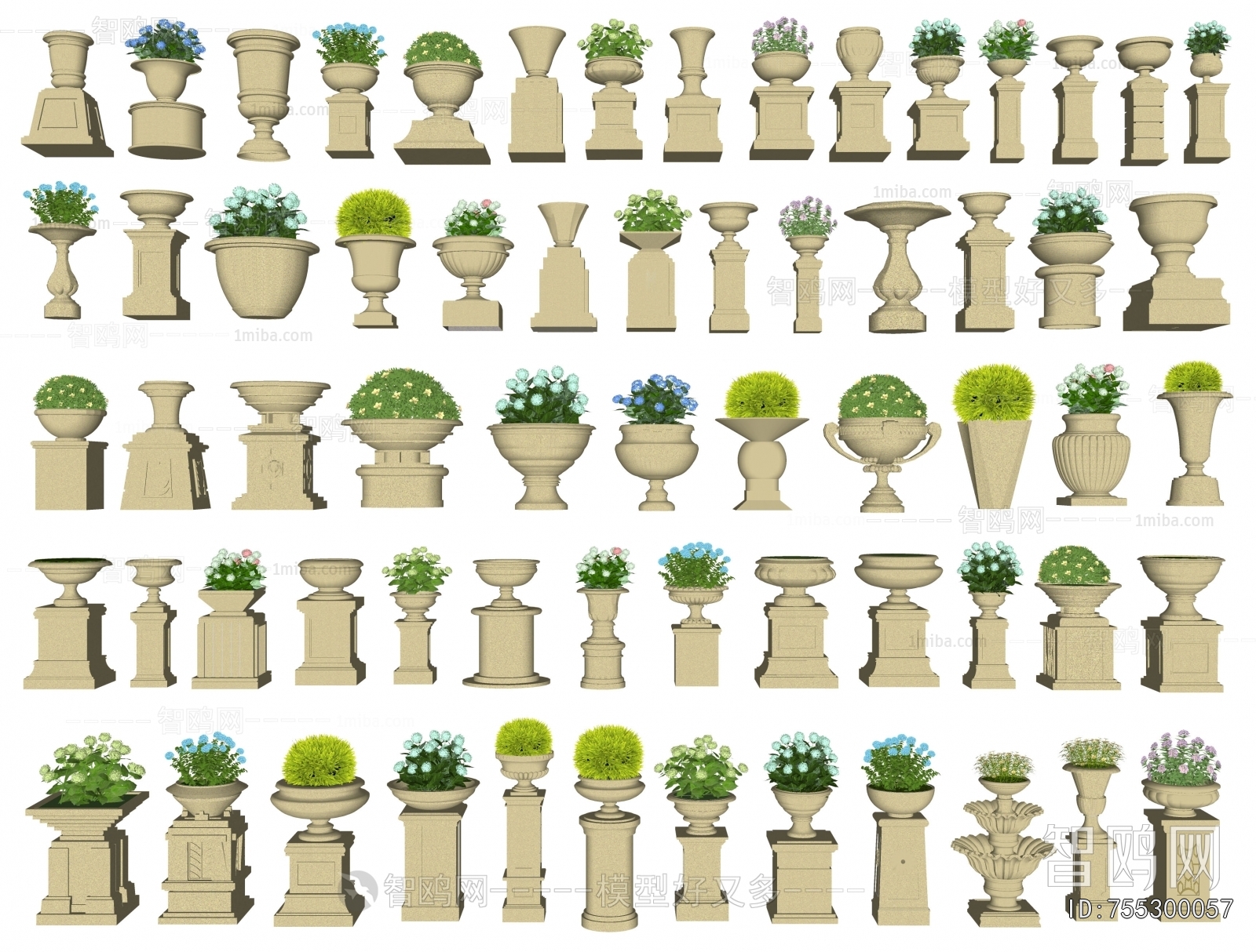 European Style Flower Bed, Flower Bowl, Flower Box