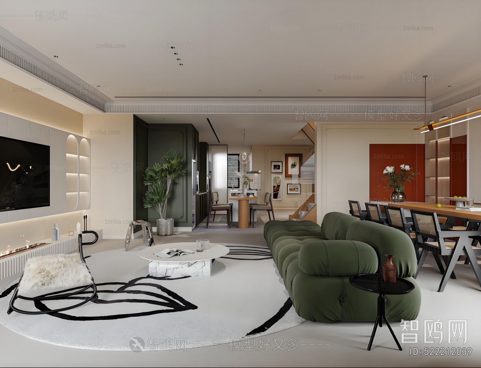 American Style A Living Room