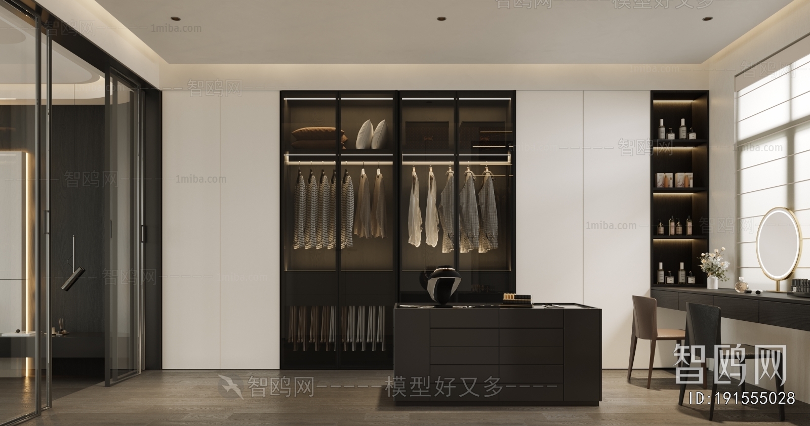 Modern Clothes Storage Area