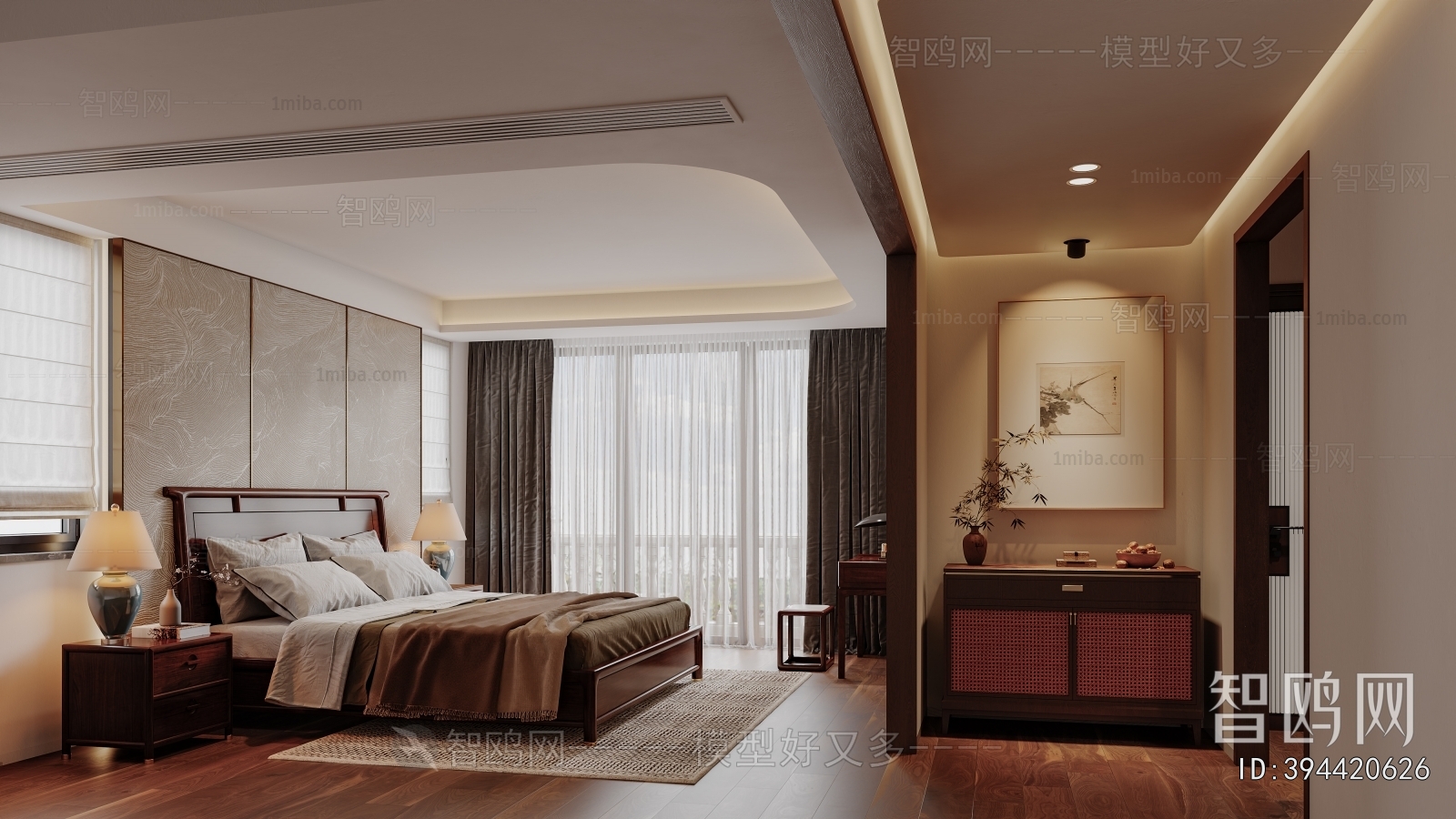 New Chinese Style Bedroom